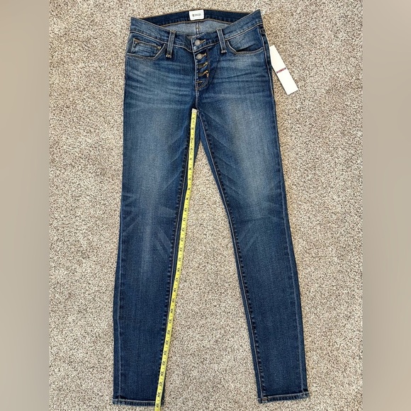 Hudson Jeans Ciara Super Skinny Exposed Button Low Rise Size 25 NWT $198 MSRP - Picture 12 of 14